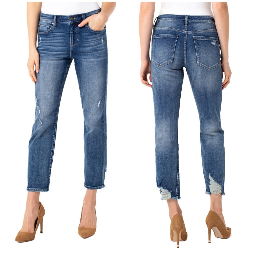 NWT Stitch Fix Liverpool Kennedy Crop Straight Kennedy Wash 16/33 Tall Casual‎